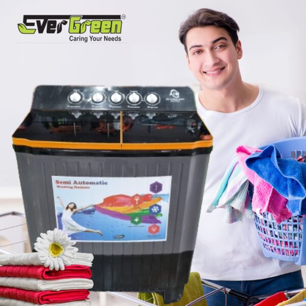 EG 12 kg Black Smart Washing Machine