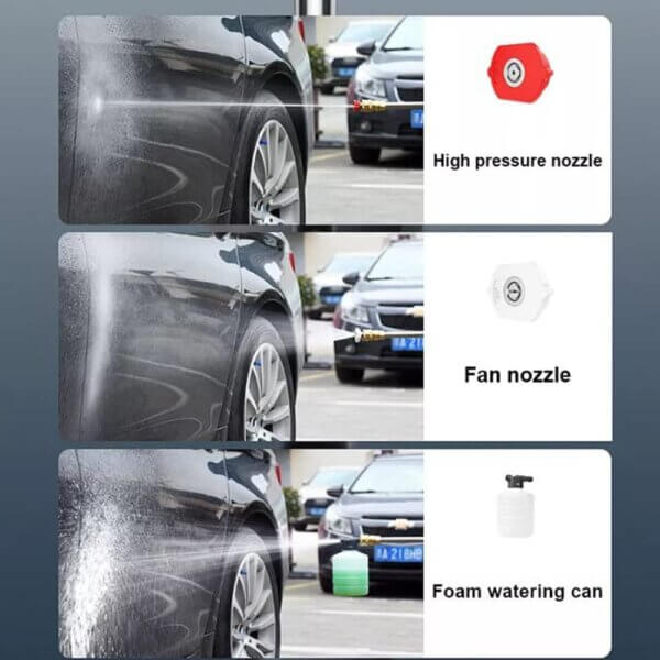 EG Car washer Portable Cordless Pressure Washer (48V Battery long Standby | 60 Bars | 4L/min | 5 meters Hose | Useful for car bike & washing | panel cleaning | floors, farm house cleaning and gardening works - Image 3