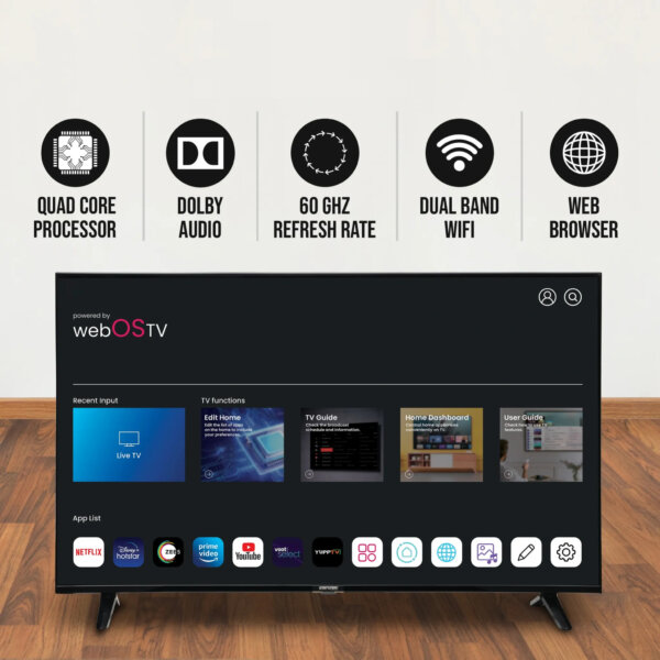 Evergreen 40" Full HD Certified Android LED TV With Voice Search Smart Remote (EG40AIM2FFL) - Image 3